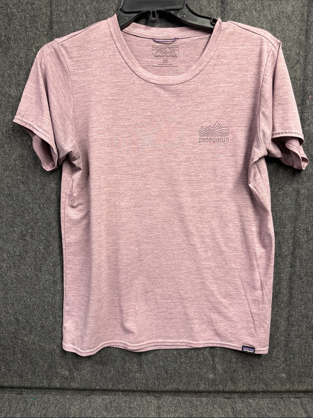 Patagonia Heathered Rose Short Sleeve Tee - Light Mauve